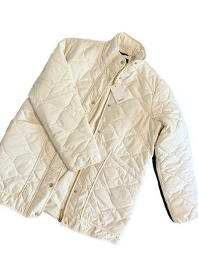 QUINCE | Featherless Quilted Long Puffer Jacket | Silken White
